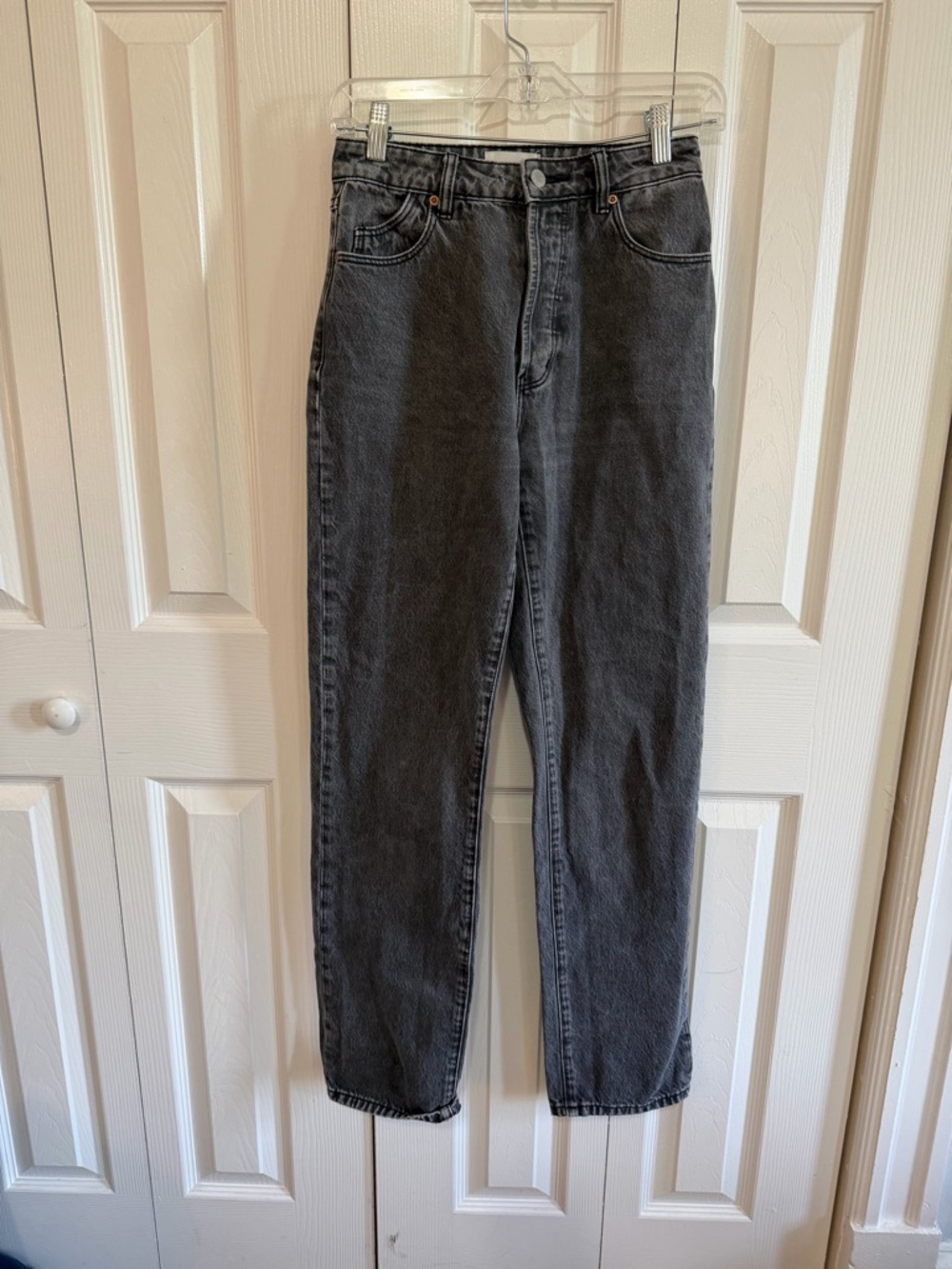 Rolla's Classic Straight High Rise Grey Jean Waist 25